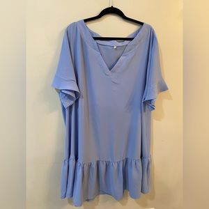 Short sleeve ruffle hem dress size XL